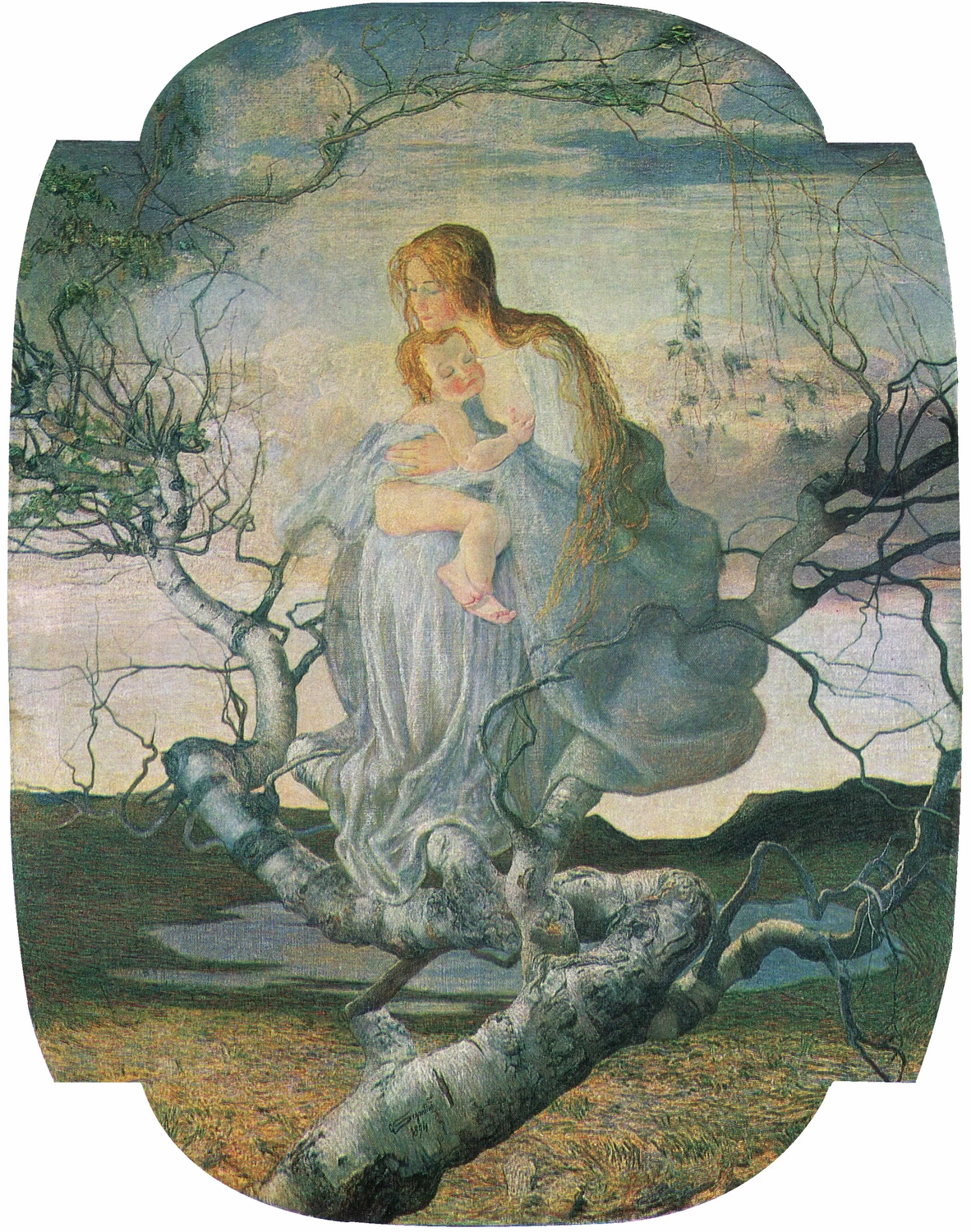 L'angelo della vita [1894][senza cornice] - Galleria d’Arte Moderna, Milano